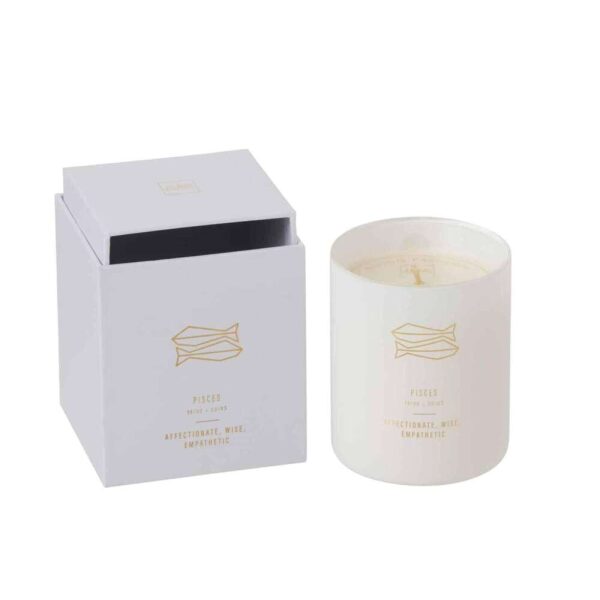 SCENTED CANDLE ASTRO PISCES WHITE-50H