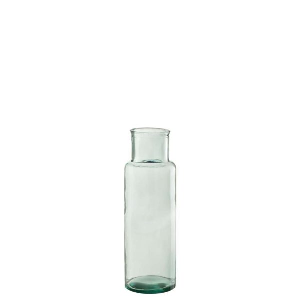 VASE CYLINDER RECYCLED GLASS SMALL