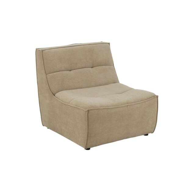 SOFA GRID POPLAR WOOD/FOAM DARK BEIGE