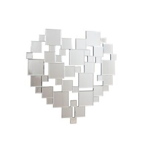 Hjertespeil For Vegg 80X80Cm