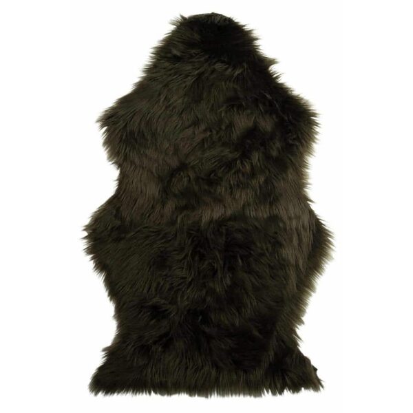 FLOORMAT FAKE FUR DARK GREEN