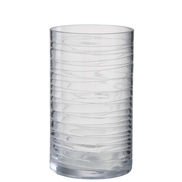 HURRICANE STRIPES GLASS TRANSPARENT LARGE
