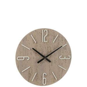 CLOCK POL MDF/STONE MIX