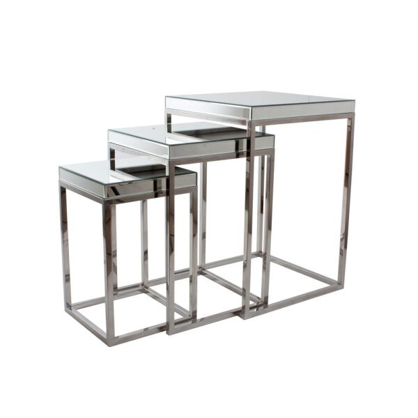 Settebord Metall/Speil S/3 48X70Cm