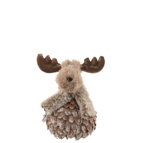 REINDEER+SCARF BARK PIECES BROWN/GREY MEDIUM