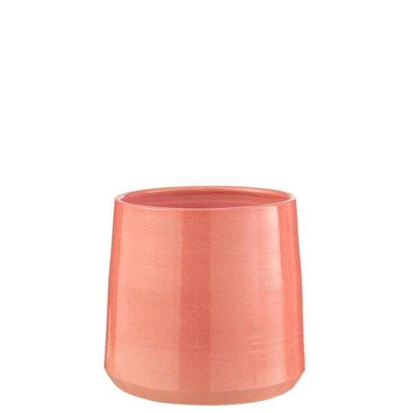 FLOWERPOT ROUND CERAMIC PINK LARGE