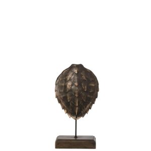 SHELL ON FOOT POLY BRONZE LARGE
