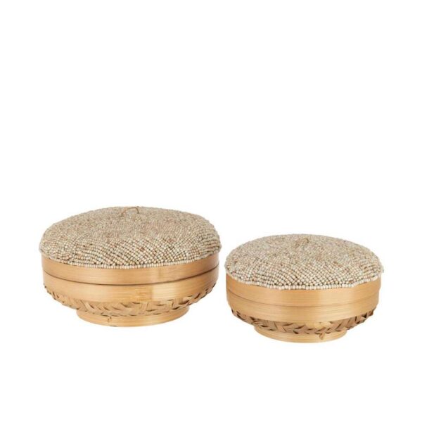 SET OF 2 BOXES ELIA BAMBOO NATURAL