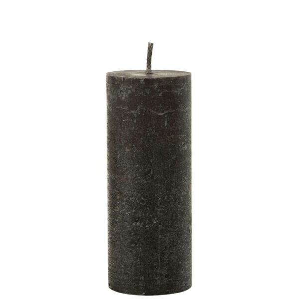 OUTDOOR CANDLE PILLAR PARAFFIN BLACK LARGE-45HOURS