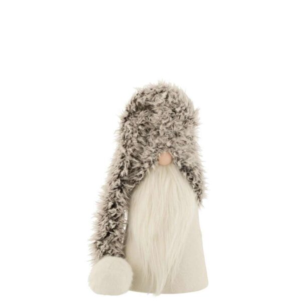 SANTA CLAUS WINTER POLY/TEXTILE GREY SMALL