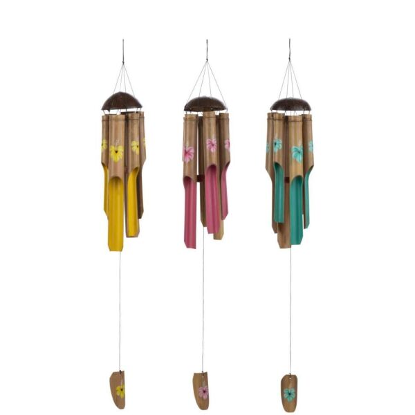 WINDCHIME FLOWER BAMBOO MIX ASSORTMENT OF 3