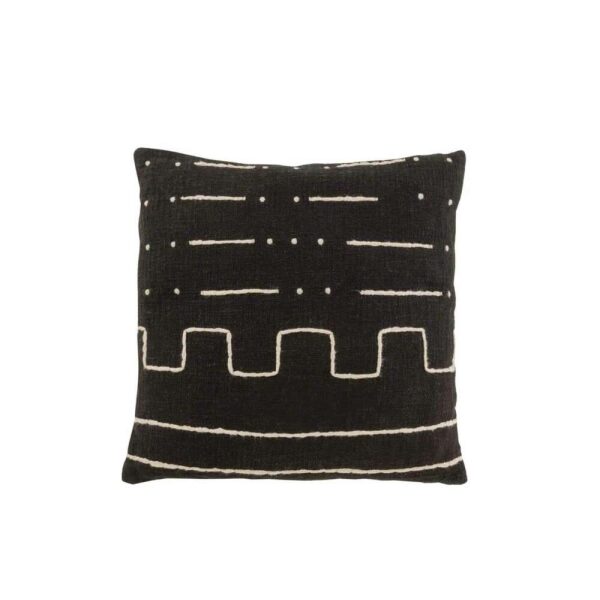 CUSHION GRAPHIC DRAWING 1 COTTON BLACK