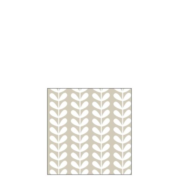 PACK 20 NAPKINS ABSTRACT PAPER TAUPE SMALL