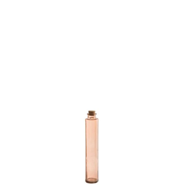 BOTTLE CORK GLASS LIGHT PINK