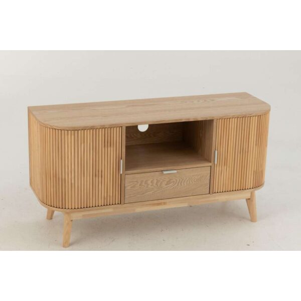 CABINET ROUNDED MDF/PINE WOOD NATURAL SMALL