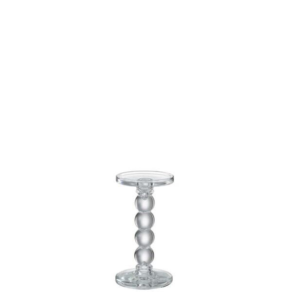 CANDLE HOLDER DROPS GLASS TRANSPARENT MEDIUM