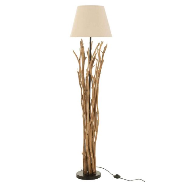 STANDING LAMP BRANCHES CHESTNUT WOOD NATURAL