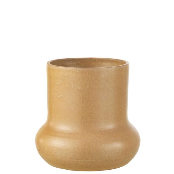 FLOWERPOT ORGANIC CERAMIC BEIGE LARGE