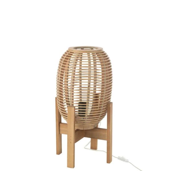 LAMP STANDING WOOD/BAMBOO NATURAL SMALL