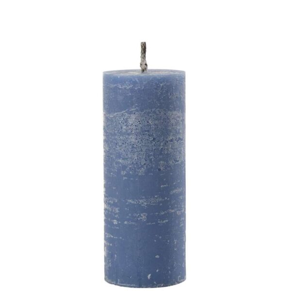 OUTDOOR CANDLE PILLAR PARAFFIN BLUE LARGE-45HOURS
