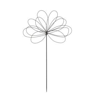 DECORATION GARDEN FLOWER LARGE IRON BLACK
