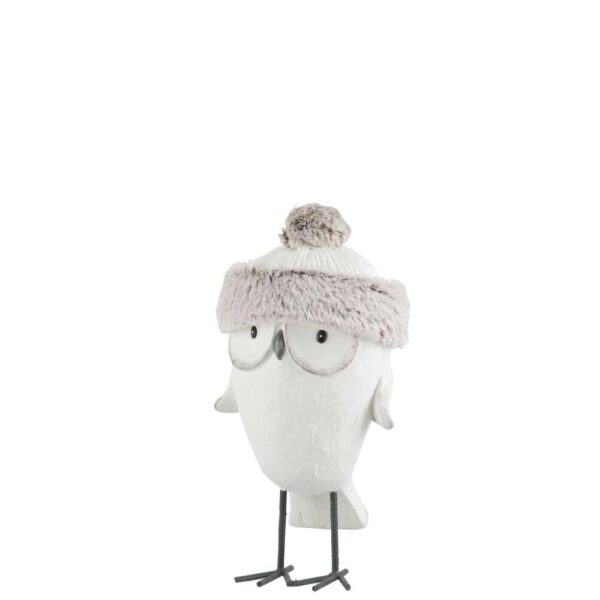 OWL HAT WINTER MAGNESIA WHITE/GREY SMALL