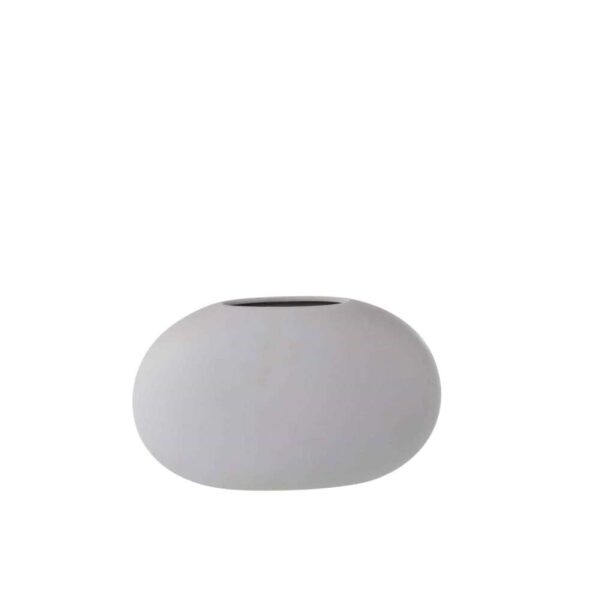 VASE OVAL FLAT CERAMIC LIGHT PURPLE