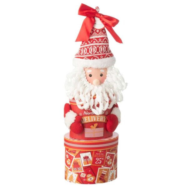 STORAGE JAR IN GIFTBOX PAPER RED