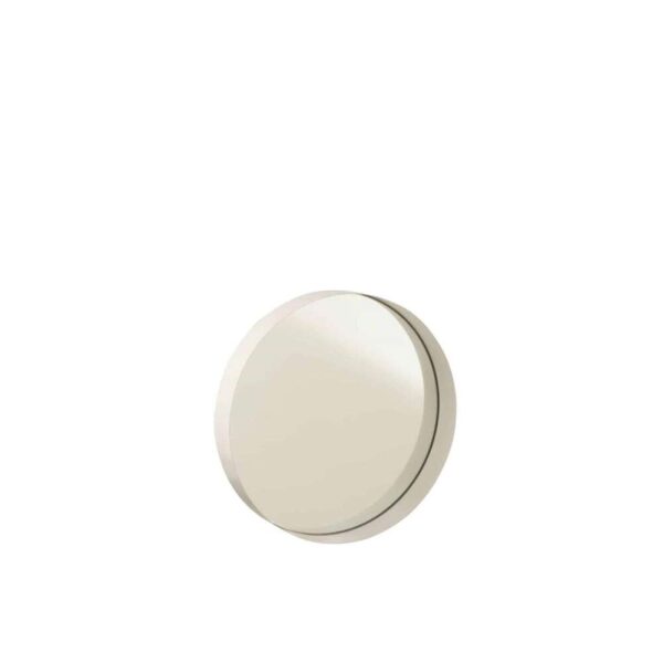 MIRROR ROUND BORDER METAL WHITE SMALL