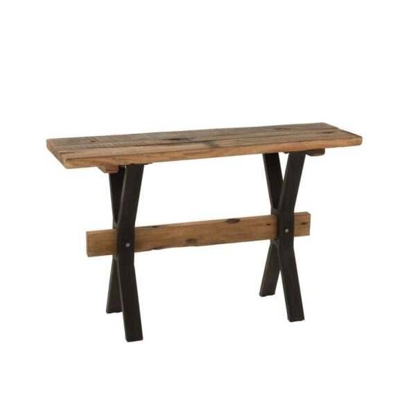 CONSOLE TABLE VINTAGE WOOD BROWN