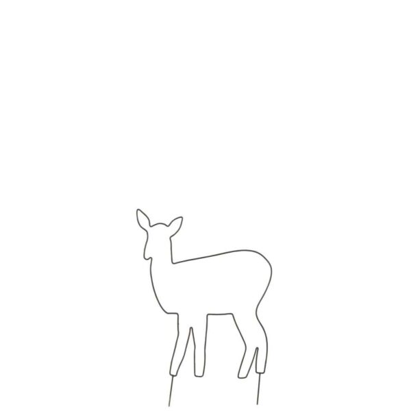 DECO GARDEN DEER IRON BLACK