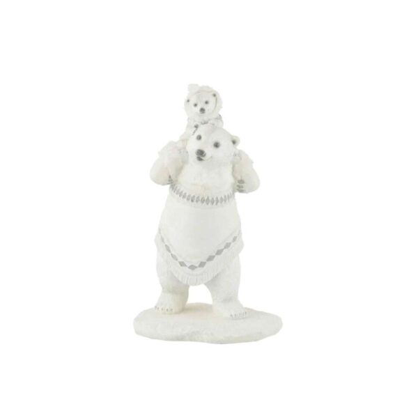 POLAR BEAR+BEAR ON SHOULDER POLY WHITE/GREY
