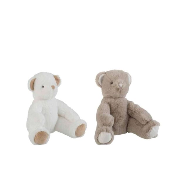 BEAR PLUSH WHITE/GREY SMALL ASSORTMENT OF 2
