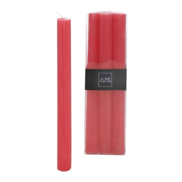 BOX 6 TABLE CANDLE FUCHSIA -9H