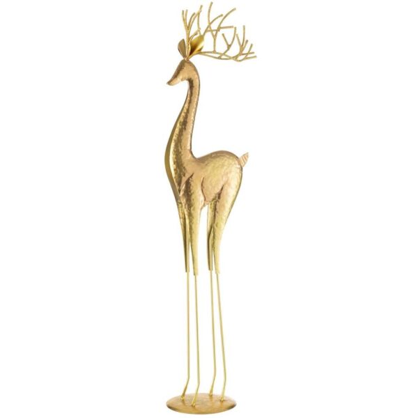 REINDEER ON BASE METAL GOLD LARGE