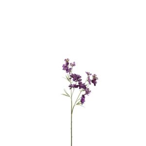 FLOWER DELPHINIUM 2PARTS PLASTIC DARK PURPLE