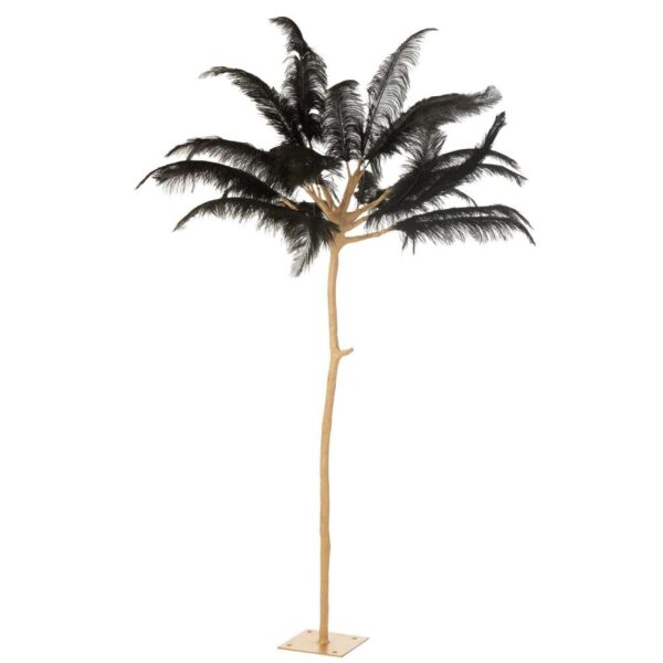 TREE FEATHERS STEEL GOLD/BLACK LARGE