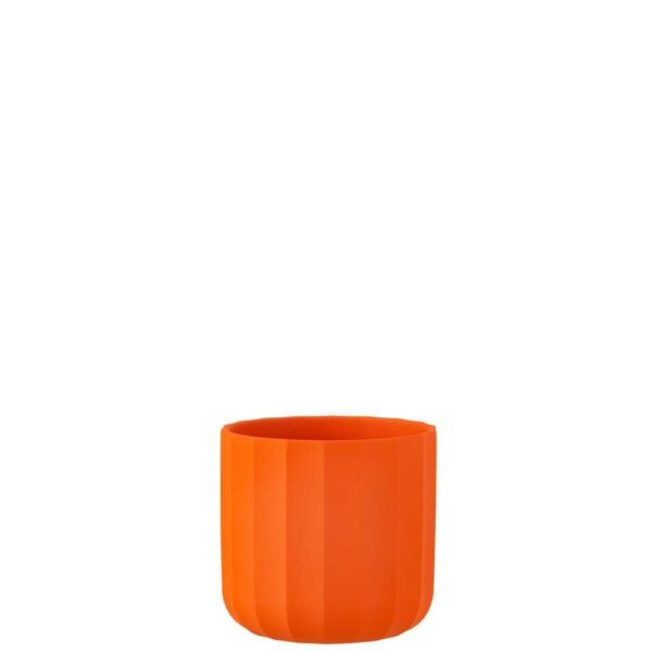 FLOWERPOT SUMMER CERAMIC ORANGE MEDIUM