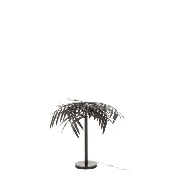 TABLE LAMP LEAF METAL BLACK