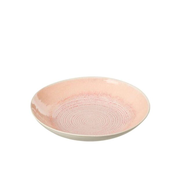 PLATE DEEP LARA PORCELAIN SALMON