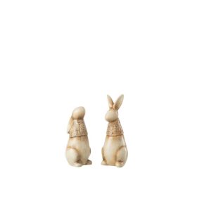 RABBIT SWEATER PORCELAIN BROWN SMALL ASSORTMENT OF 2