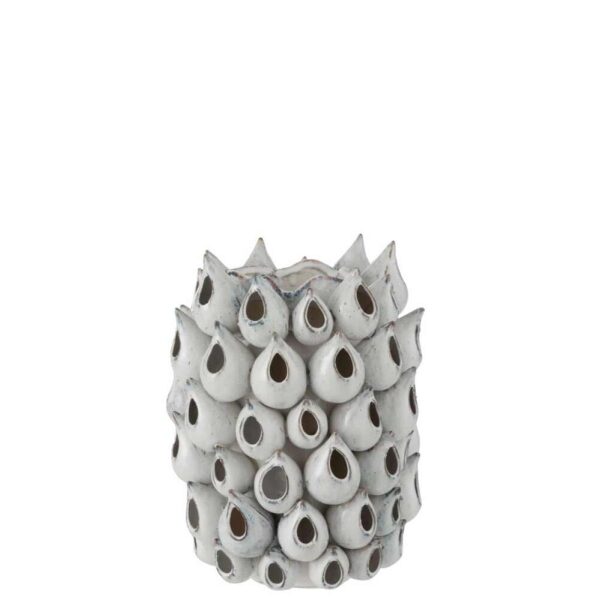 VASE ANEMONE HIGH CERAMIC BLUE