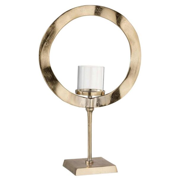 HURRICANE ROUND BASE ALUMINIUM GOLD LARGE