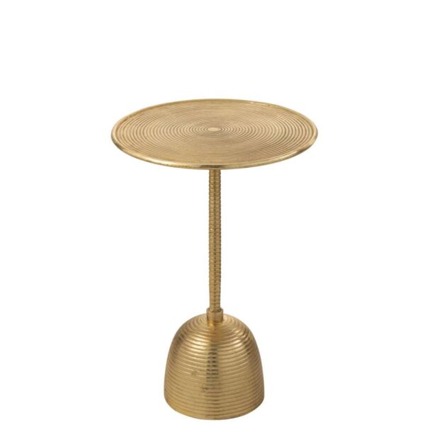TABLE D'APPOINT LERA ALUMINIUM OR