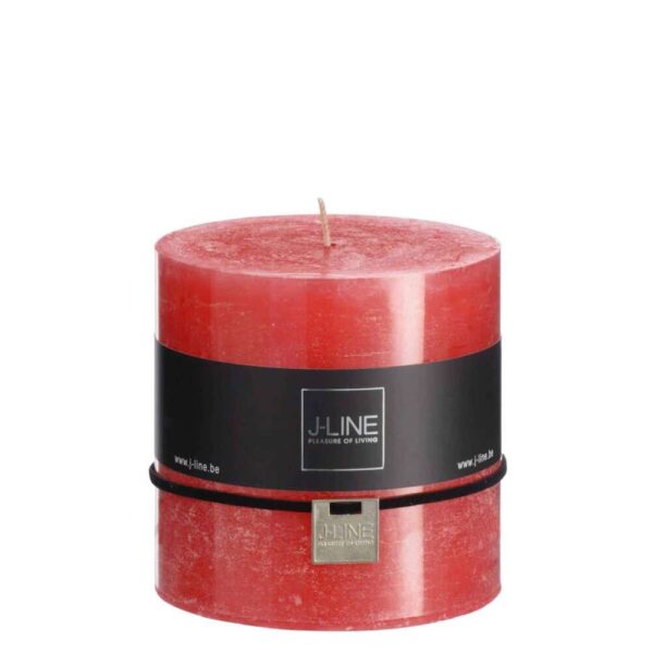 CYLINDER CANDLE RED -64H