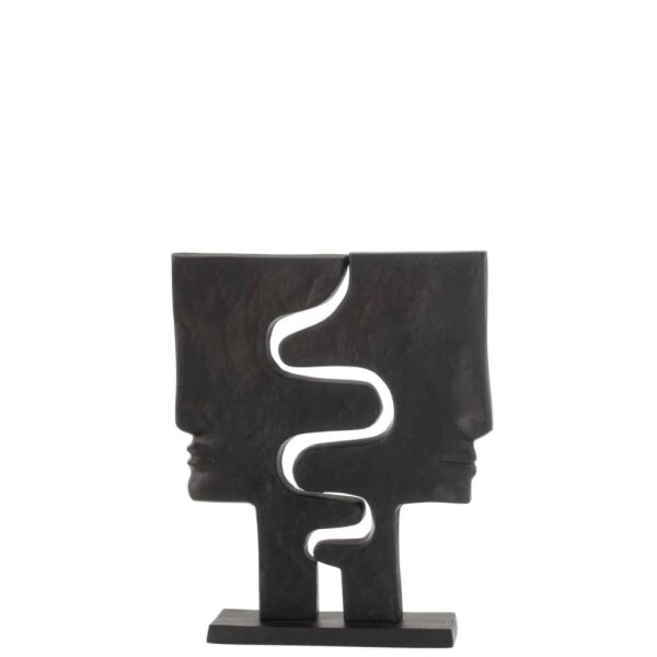 FIGURE FACES ON FOOT ALUMINIUM