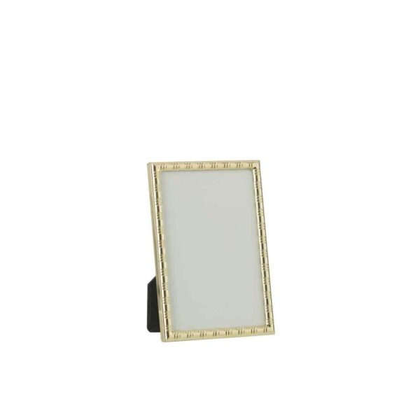 PHOTO FRAME ROUNDED LINES BORDER 13X18 METAL GOLD MEDIUM