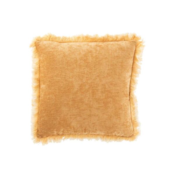 CUSHION FRINGE POLYESTER OCHRE
