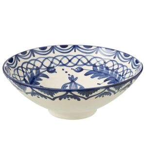 LEBRILLO BOWL GRANADA CERAMIC WHITE/COBALTO BLUE