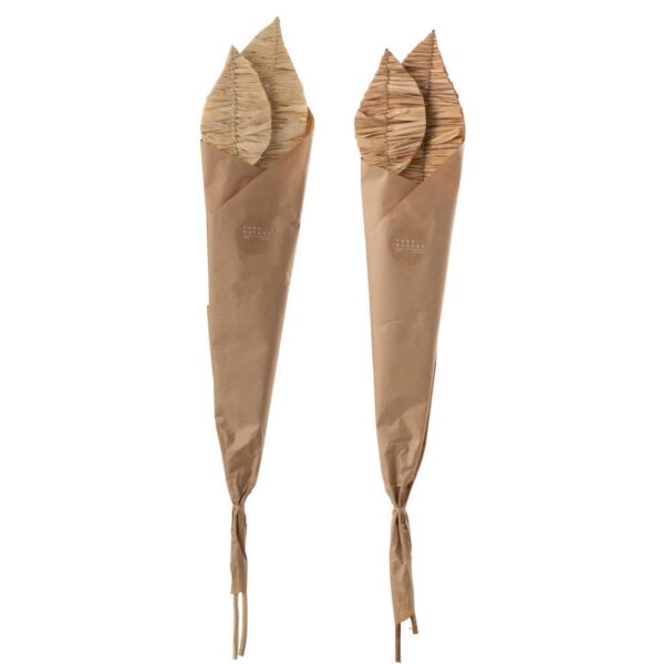 MAIZY LEAVES 2 PIECES NATURAL ASSORTMENT OF 2